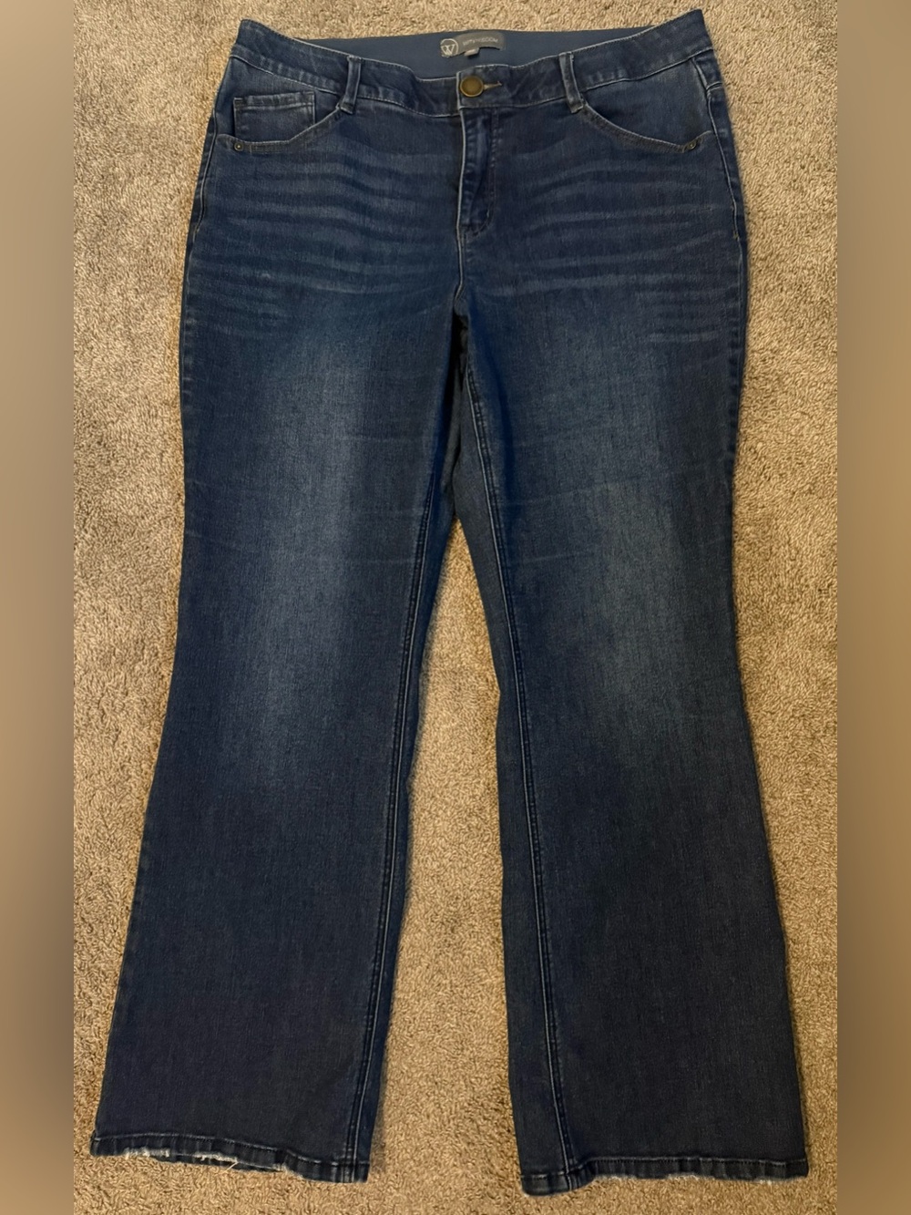 Wit & Wisdom Dark Wash Bootcut Jeans Sz 18W